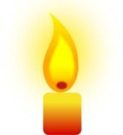 Burning Candle Flame Clip Art