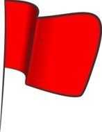 Red Flag Clip Art drawing