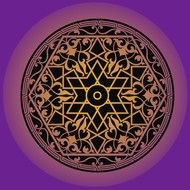 islamic pattern on a purple background