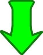 Arrow Pointing Down N10