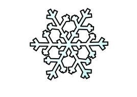 White Snowflake Clip Art drawing