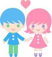 Cute Kids as a graphic illustration