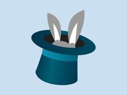 Magician Hat Clip Art drawing