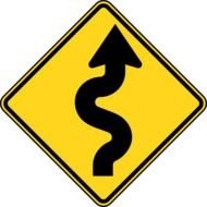 Winding Road Sign N5