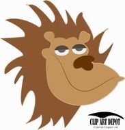 Cartoon Lion Head Clip Art N5