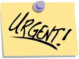 Urgent Clip Art drawing