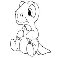 Baby Dinosaur Coloring Pages N3