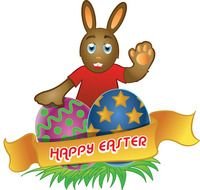 Happy Easter as a picture for clipart