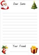 letter form to Santa Claus