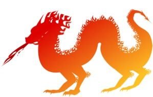 symbolic dragon as a picture for clipart