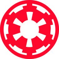 imperial red logo of Star Wars