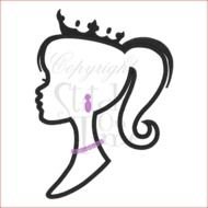 Princess Head Silhouette