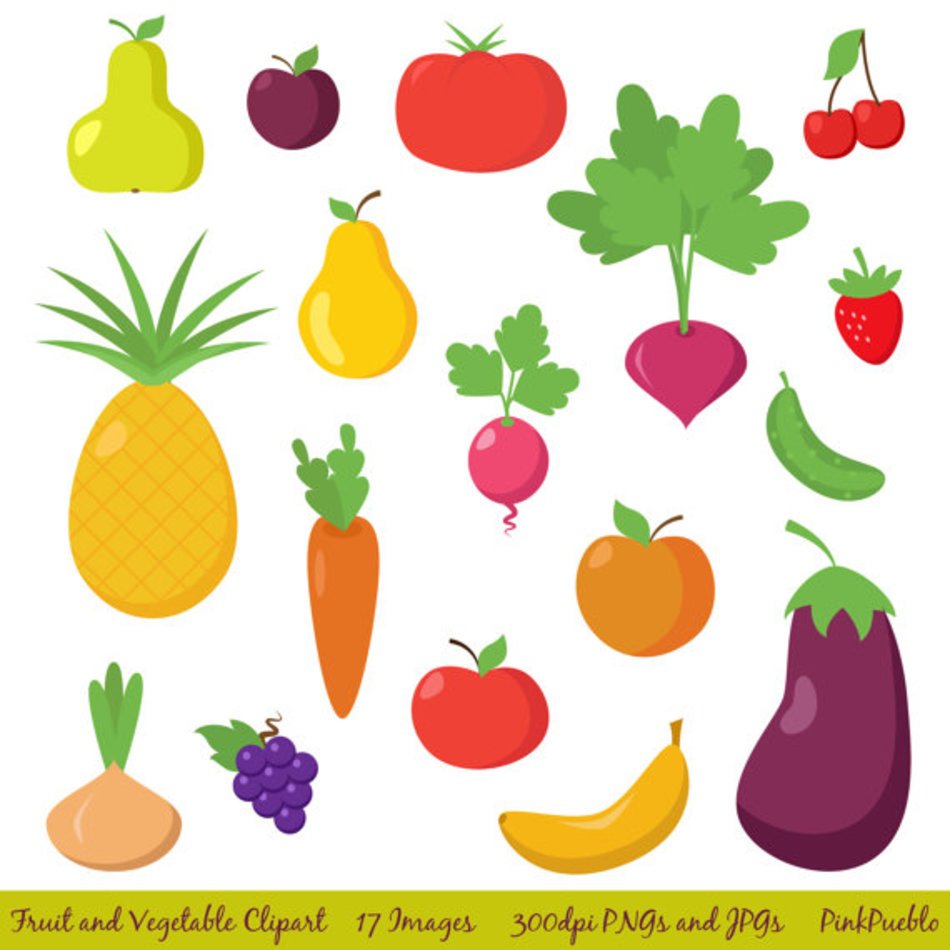 Fruits And Vegetables Clip Art N38