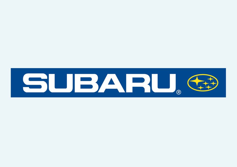 Subaru Logo at light blue background