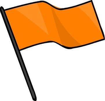 Orange Flag Clip Art N4
