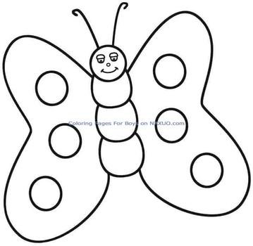Printable Butterfly Coloring Pages N2