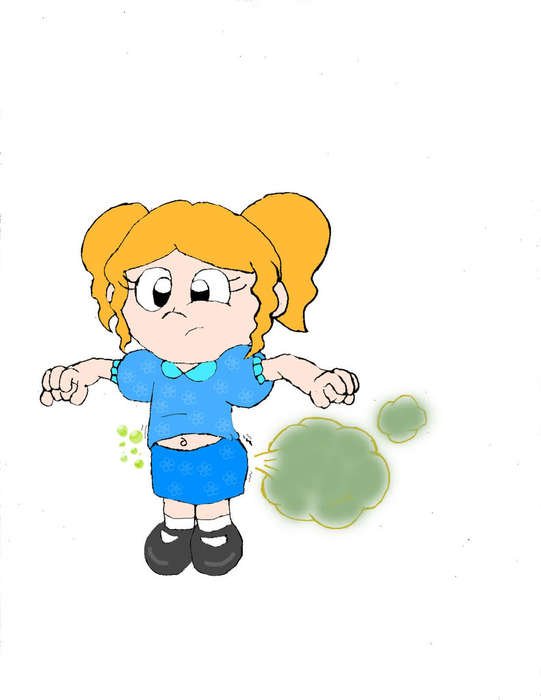 Farting Girl drawing