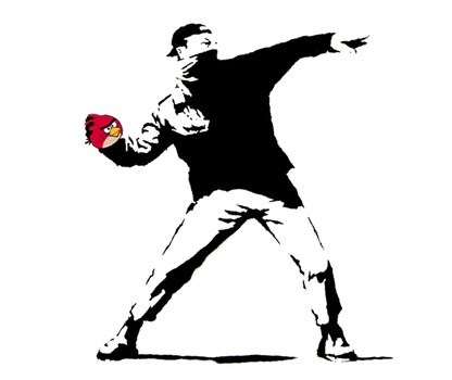 Banksy Flower Thrower