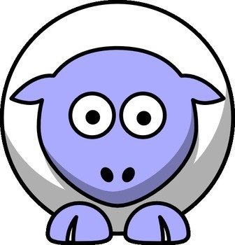 Sheep Face Clip Art N12