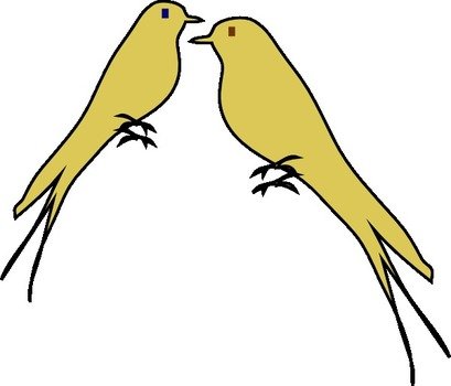 Love Birds Clip Art N75