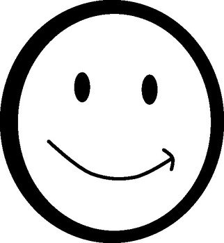White Smiley Face Clip Art N4