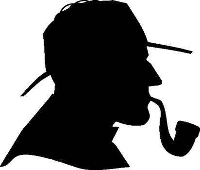 Detective Silhouette Clip Art N4