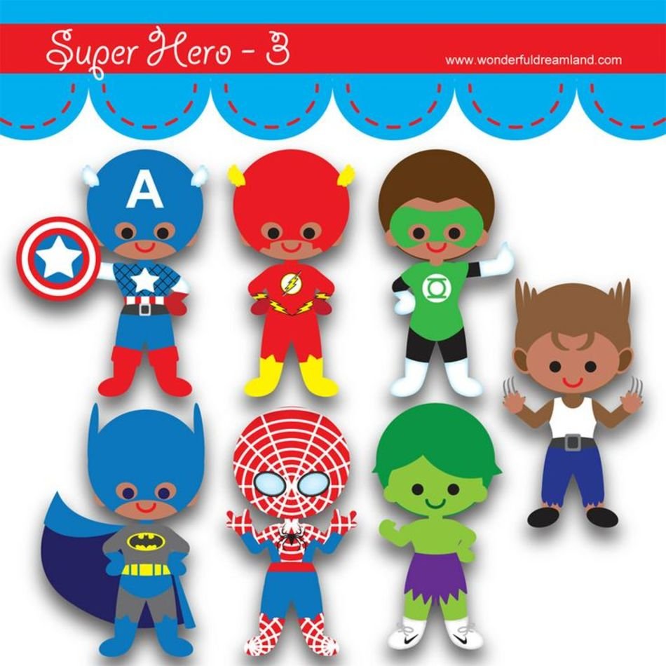 Super Hero Clip Art N78