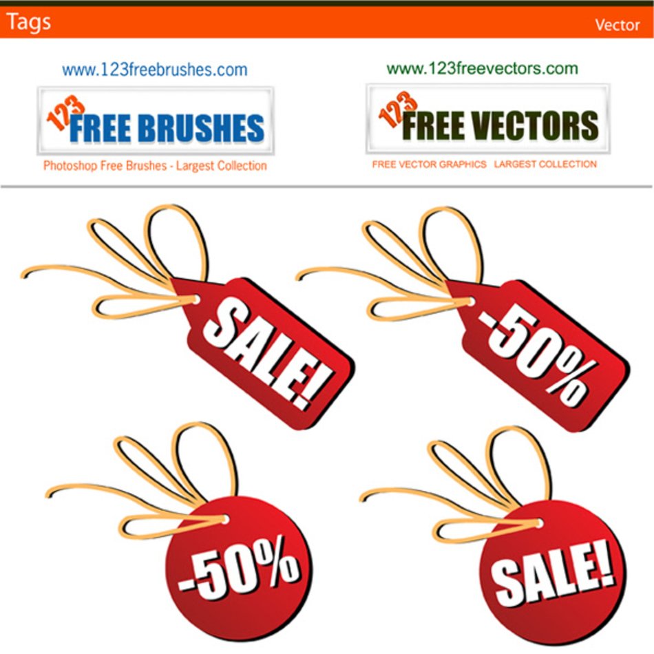 Sales Tag Vector Free