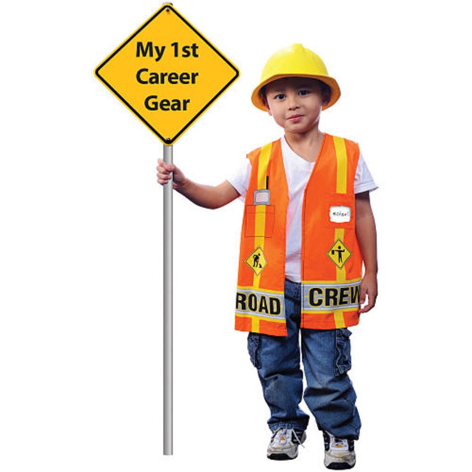 My First Career Gear Road Crew Halloween Costume Toddler Size 3 5