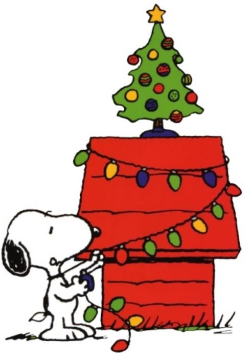 clipart of the Snoopys Christmas