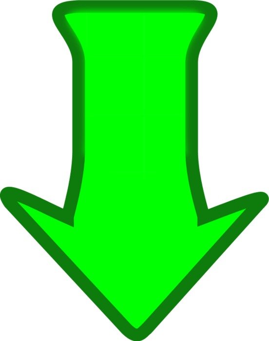 Arrow Pointing Down N10