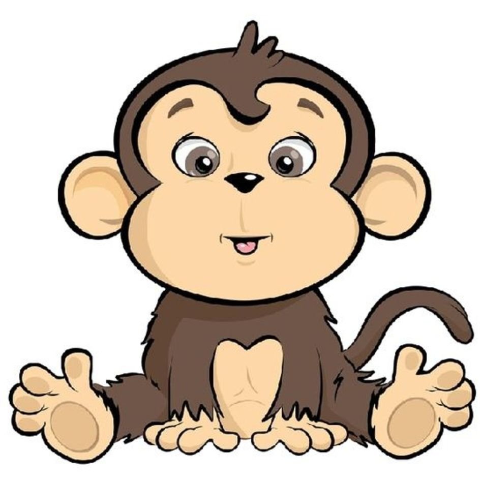 Cartoon Baby Monkey N11