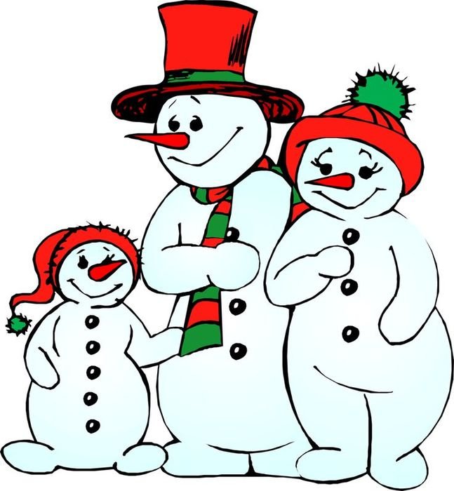 Christmas Snowman Clip Art N24
