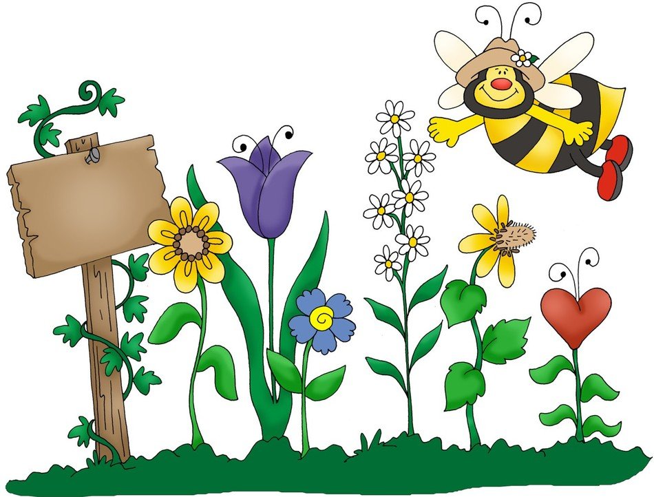 Clip art of cartoon Garden