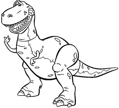 Toy Story Rex Coloring Pages