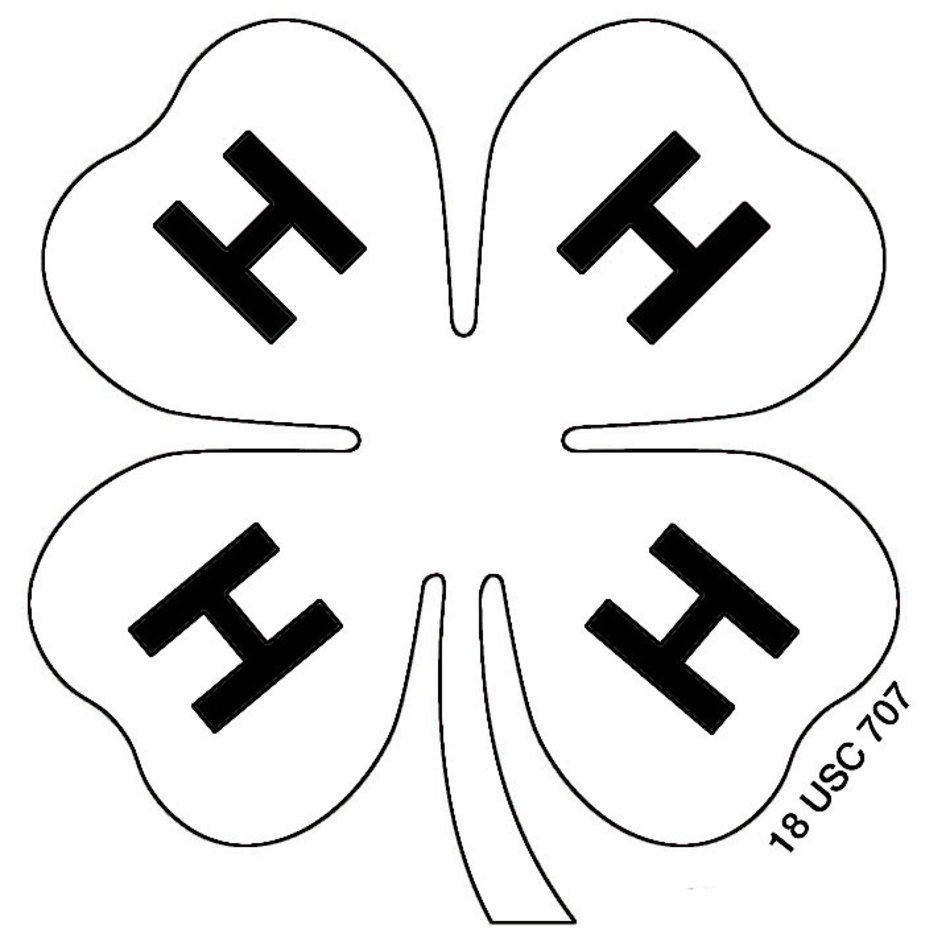 4 H Clover Clip Art N11