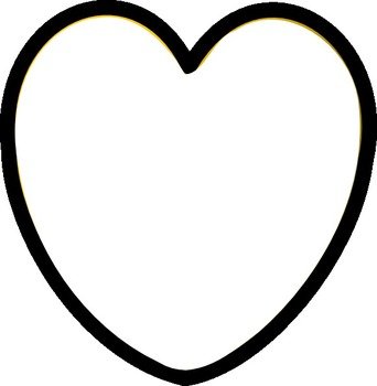 Black And White Heart Clip Art N38