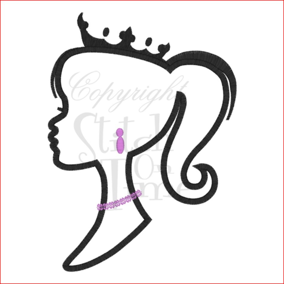 Princess Head Silhouette