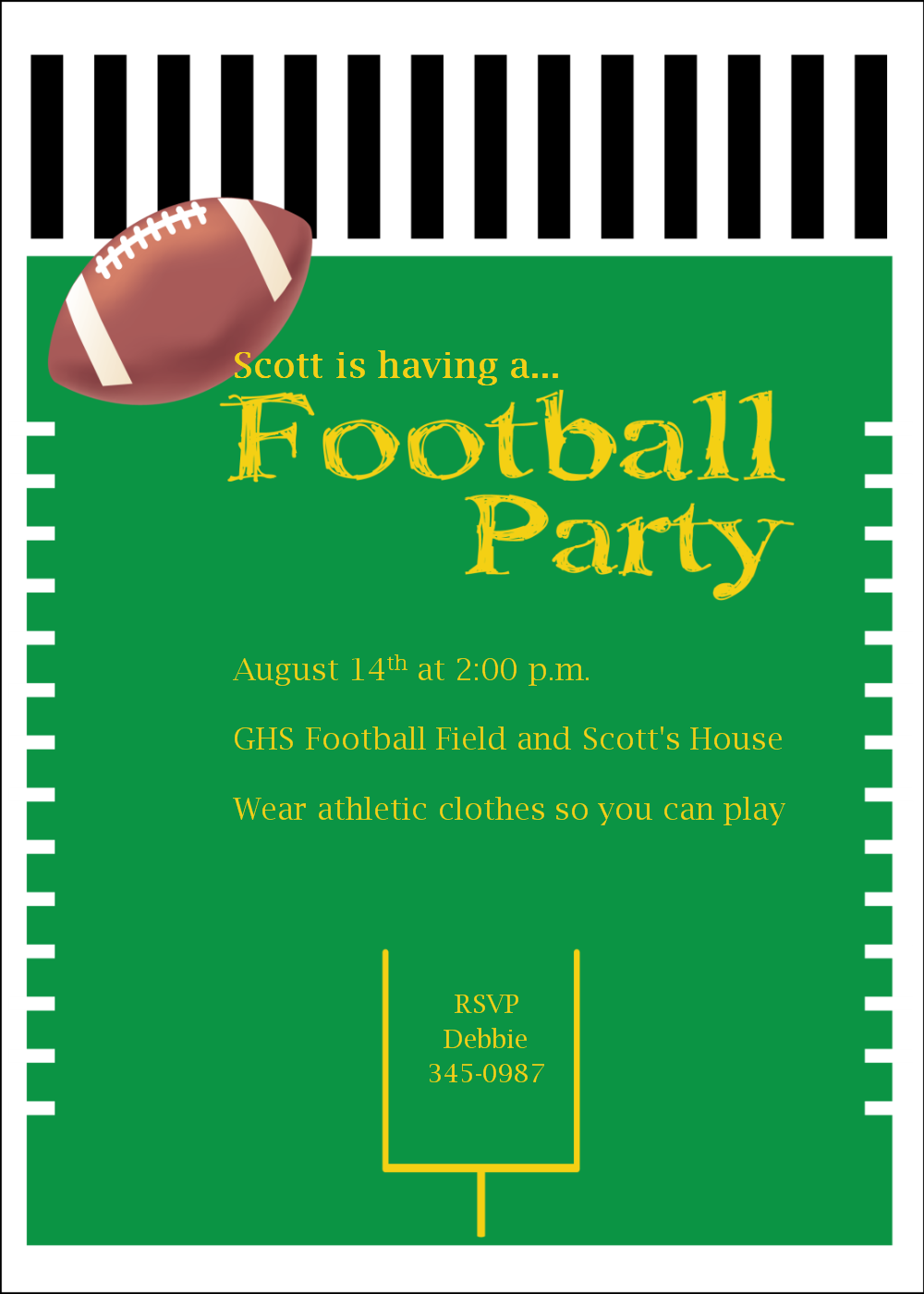 Football Party as a graphic illustration free image download