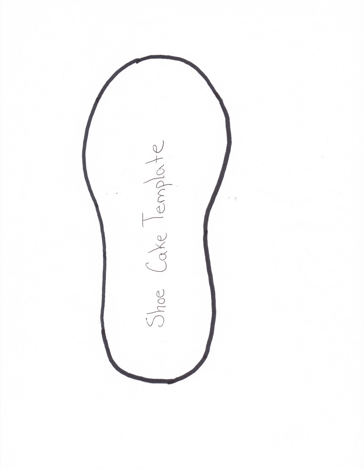 Tennis Shoe Template drawing free image download