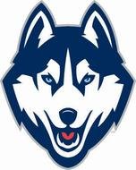 painted blue husky head