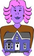 Real Estate Agent as a Clip Art