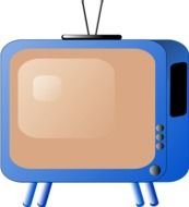 TV Television Cartoon Vector Clip Art