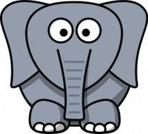 Cartoon Elephant Clip Art N59