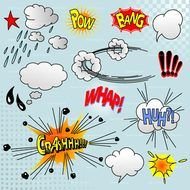 Comic Word Bubbles clipart