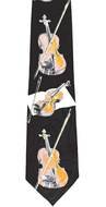 Wooden musical instruments on a black tie as an illustration