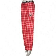 Kansas City Chiefs Ladies Red Plaid Heritage Flannel Pajama Pants
