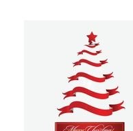 modern christmas tree as picture for clipart