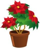 clipart of the red Potted Flower