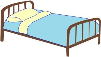 Cartoon Hospital Bed drawing